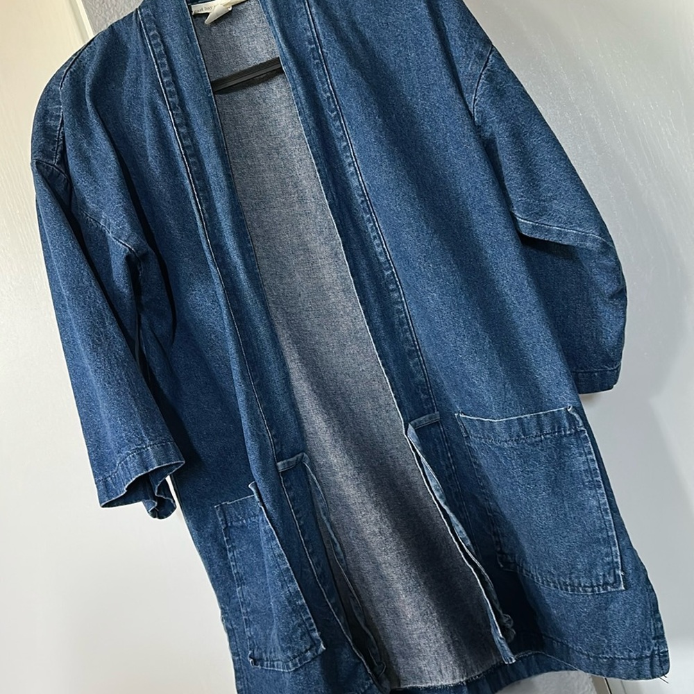 Denim kimono jacket